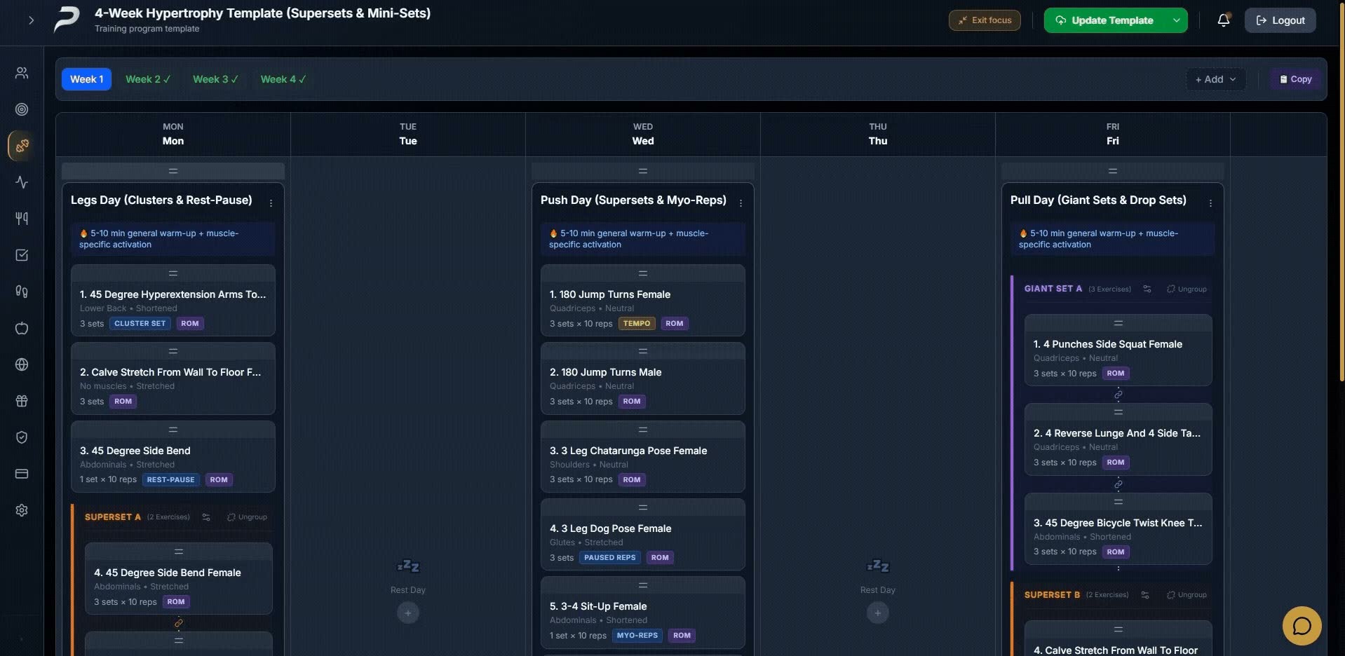 Drag-and-drop program builder