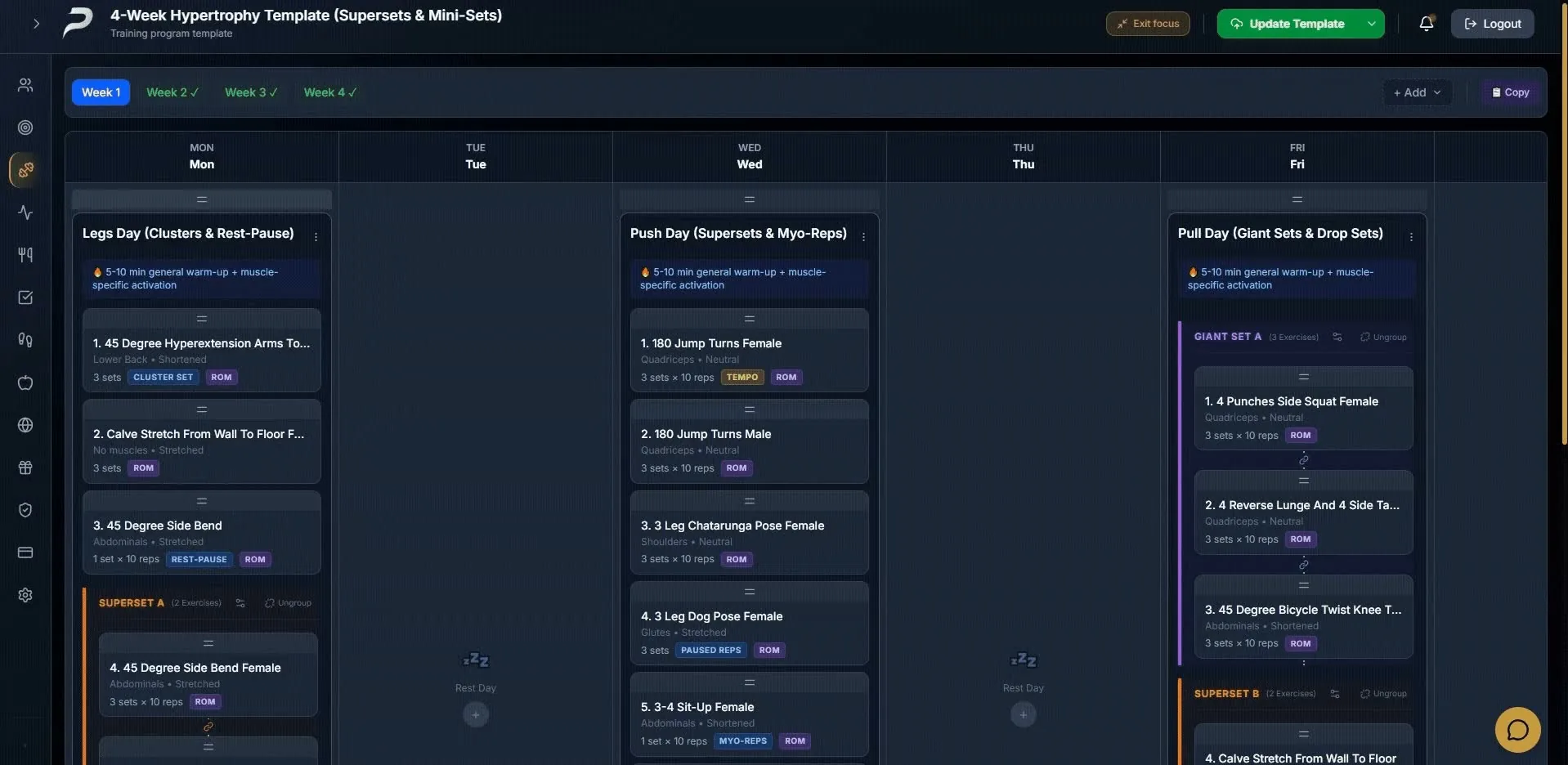 Drag-and-drop program builder